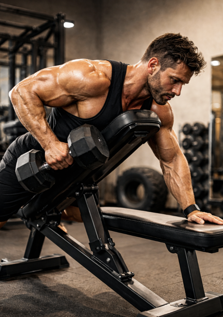 dumbbell row
