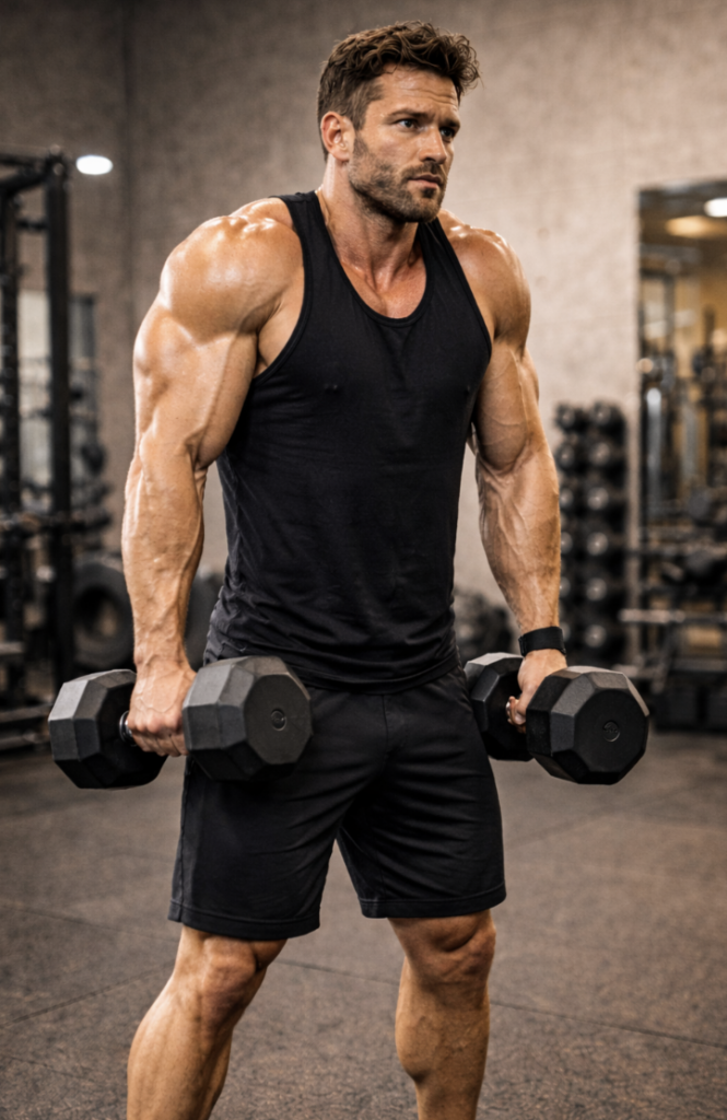 Dumbbell Shrug With Pause exercise