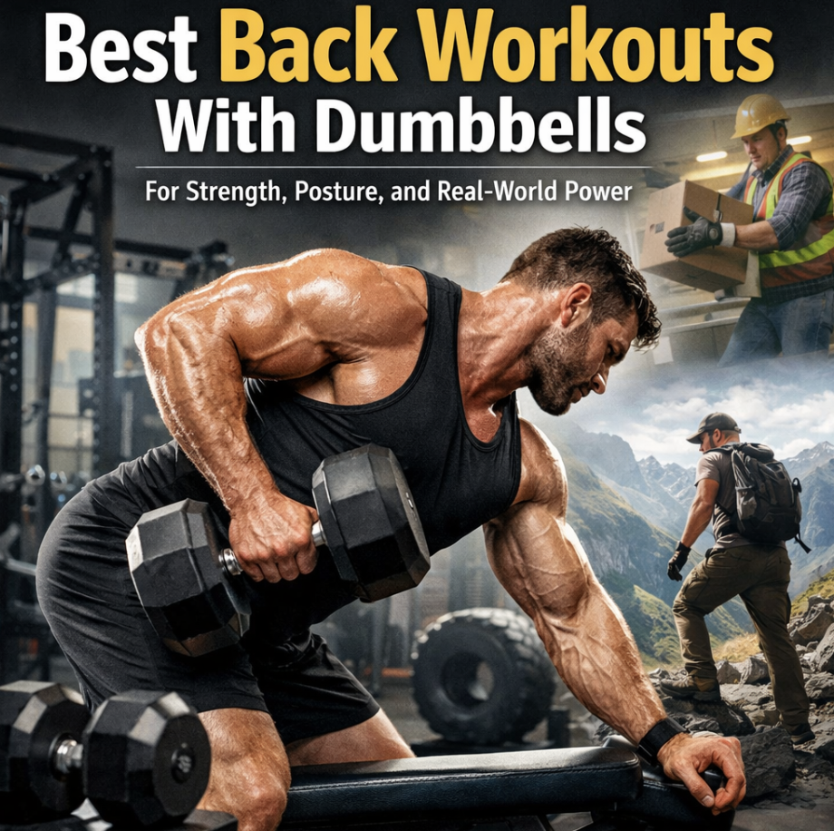 back workout with dumbbells